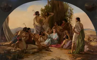 Joseph tells his dream, by Carl Wurzinger, oil, 1845