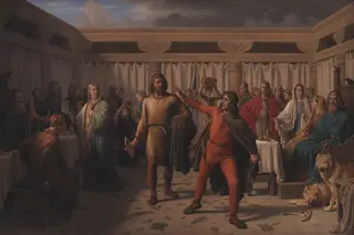 Ægir's Feast, by Constantin Hansen, oil, 1857