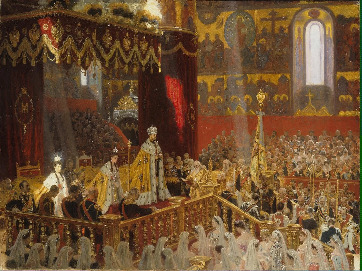 The Coronation of Emperor Nicholas II and Empress Alexandra Feodorovna, detail