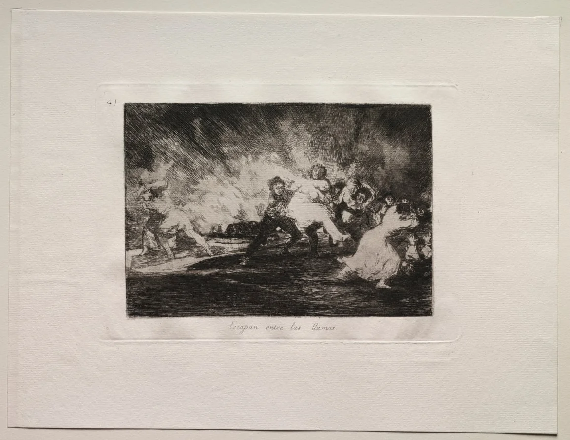The Horrors of War: They Escape Through the Flames, detail
