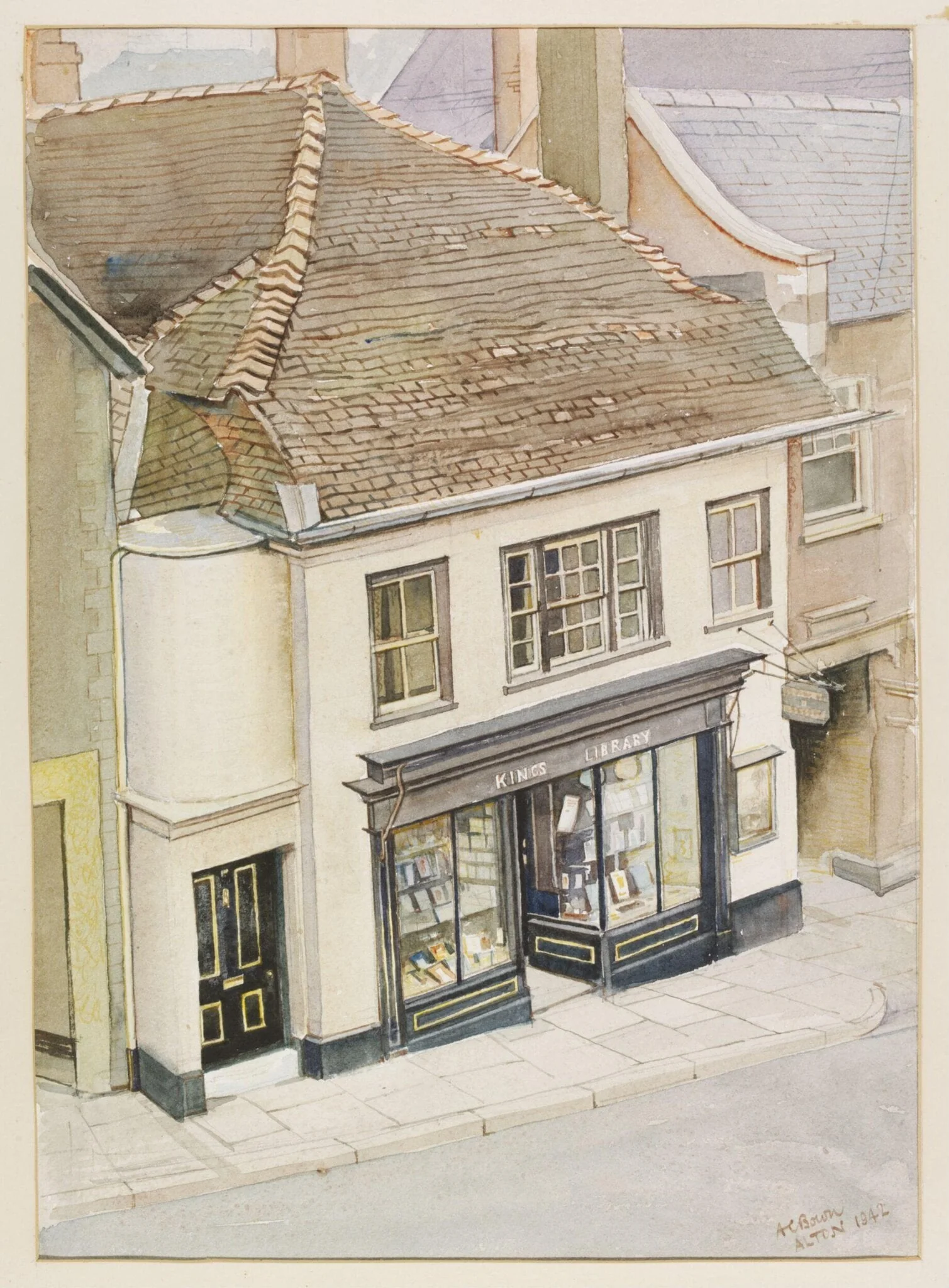 Kings Library, High Street, Alton, detail