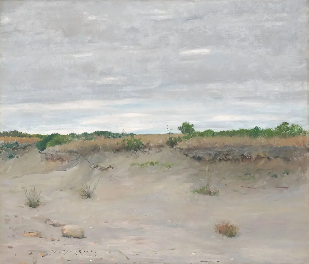 Wind-Swept Sands, by William Merritt Chase, oil, 1898