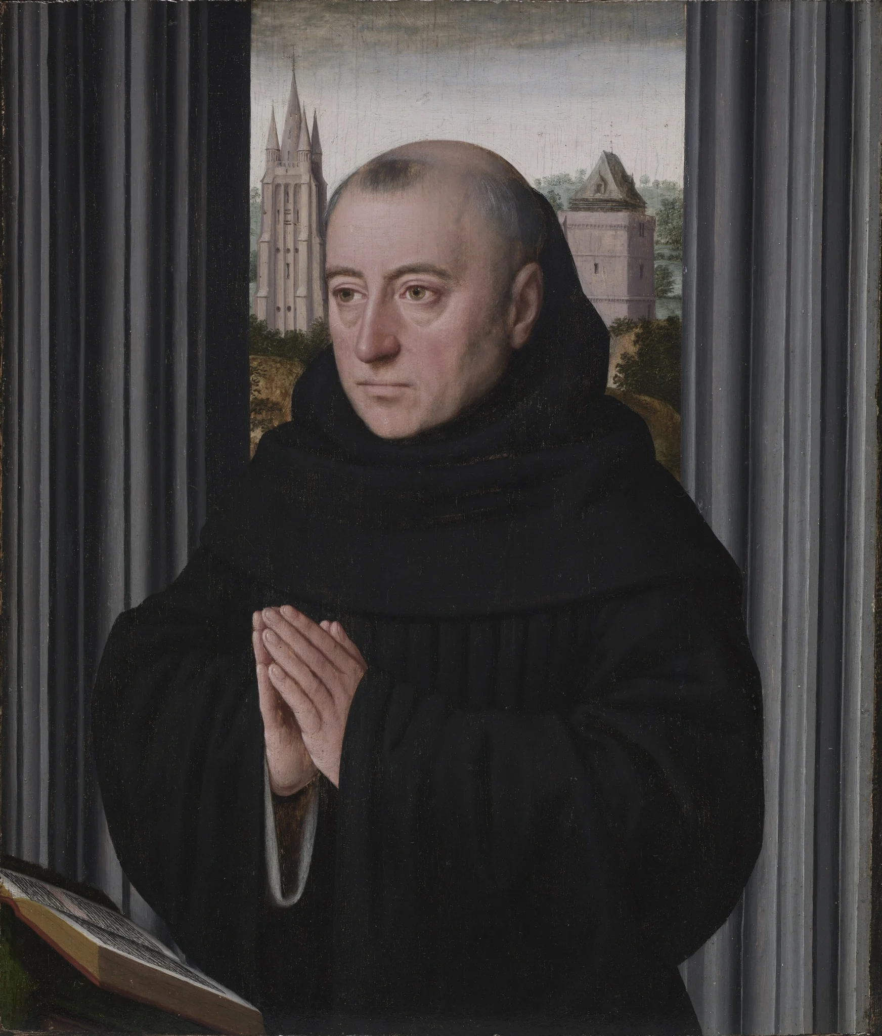 Portrait of a Monk, detail