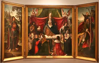 Triptych of Our Lady of Mercy, by Jan Provoost, oil, 1515