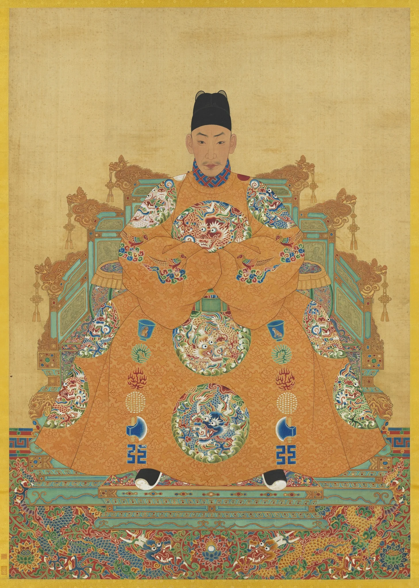 Emperor Wu-tsung of the Ming Dynasty, detail
