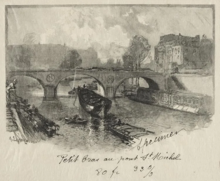 Petit bras au Pont St. Michel, detail