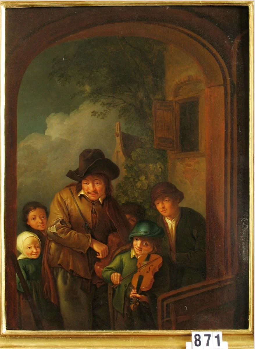 Micul violonist, detail