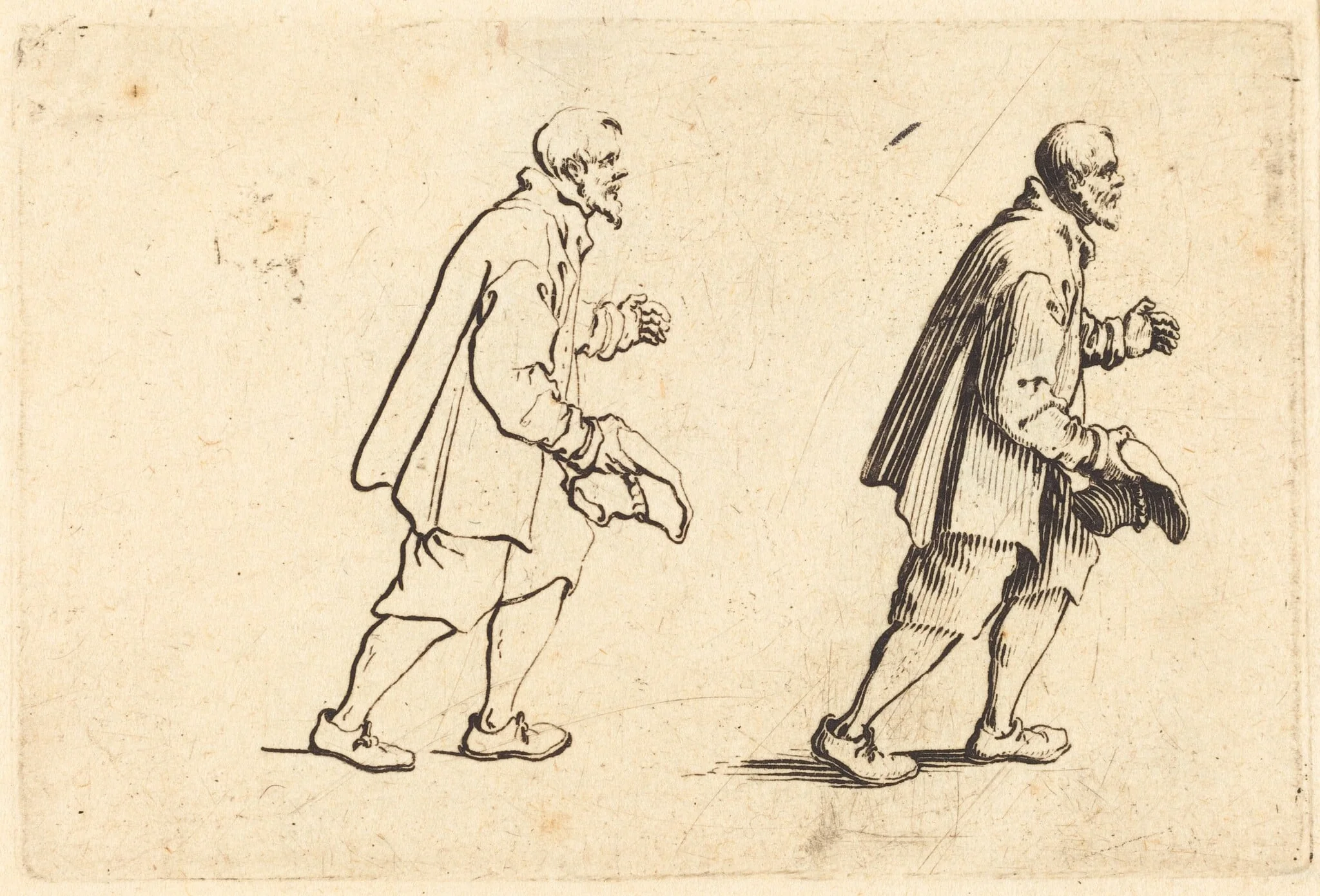 Peasant with Hat in Hand, detail