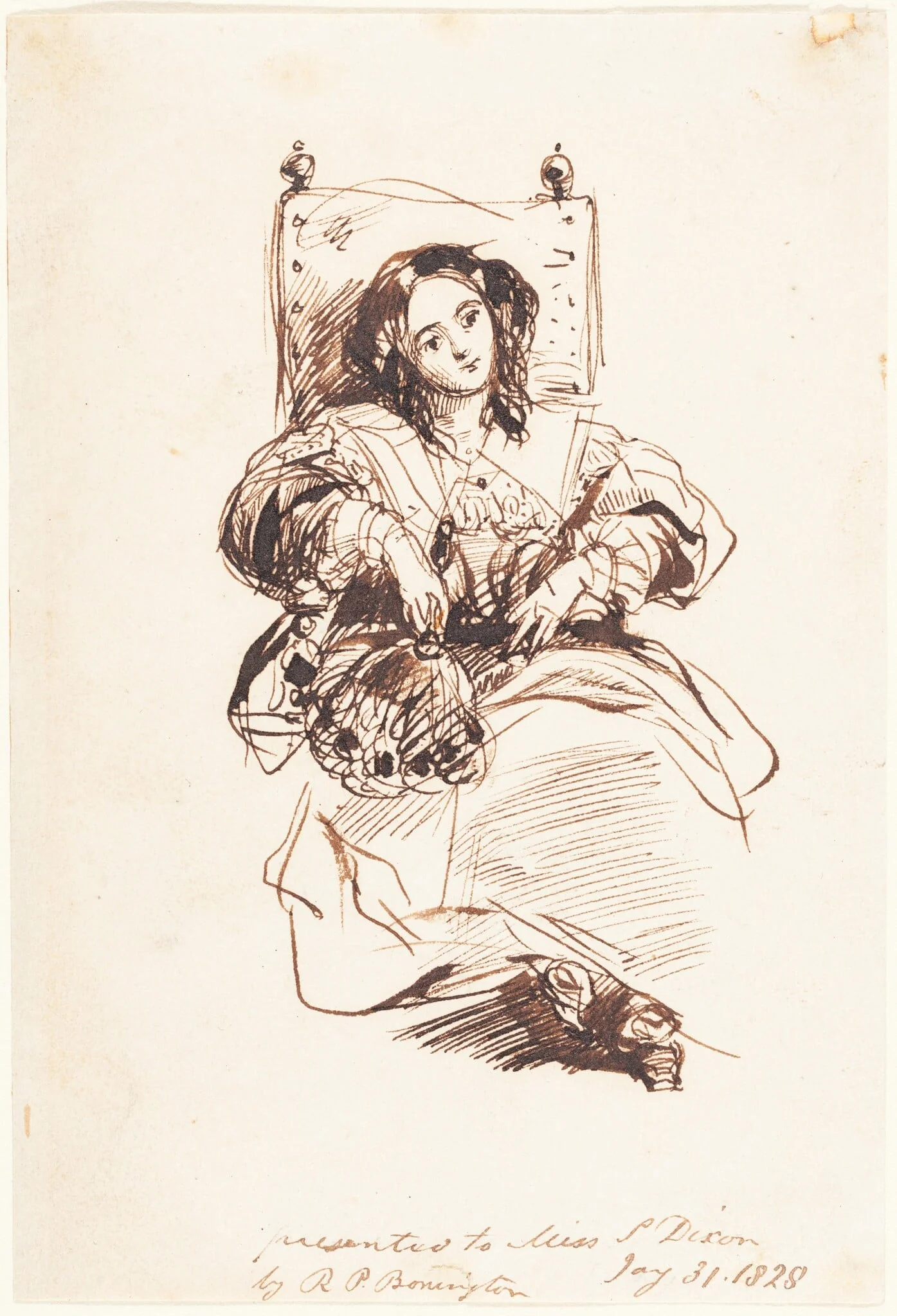 Sketch of a Woman, detail