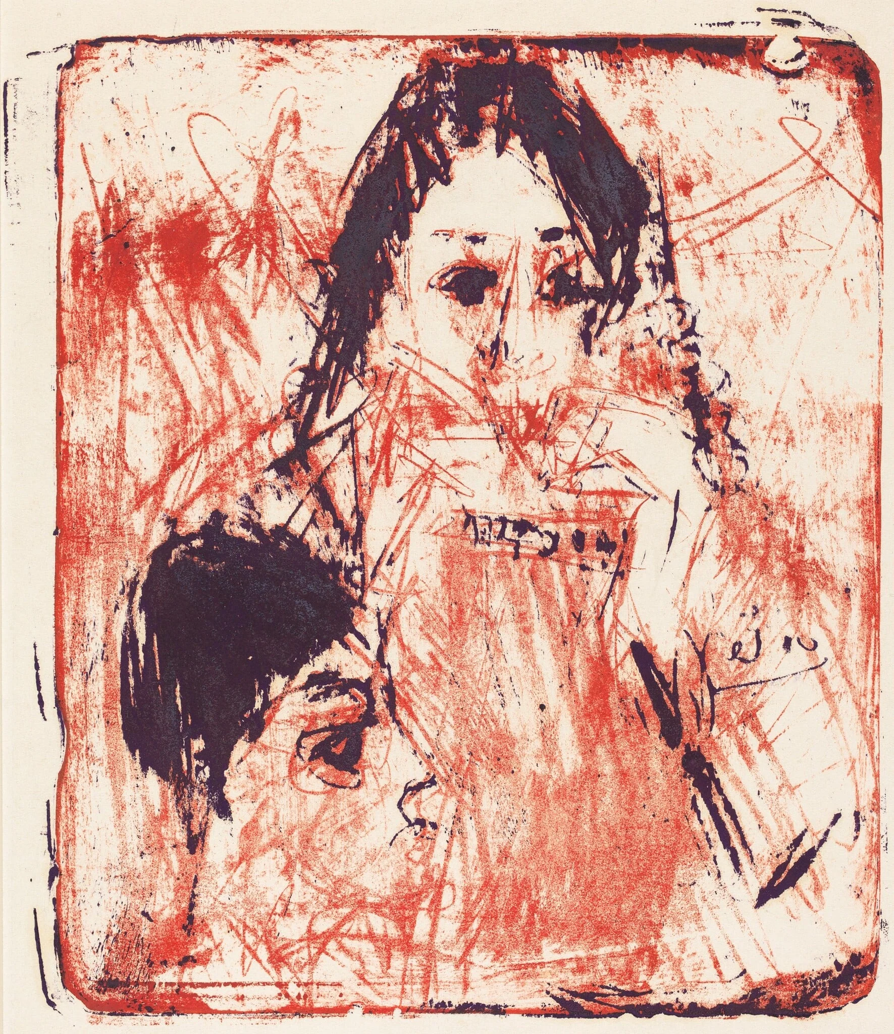 Harmonica Player, detail