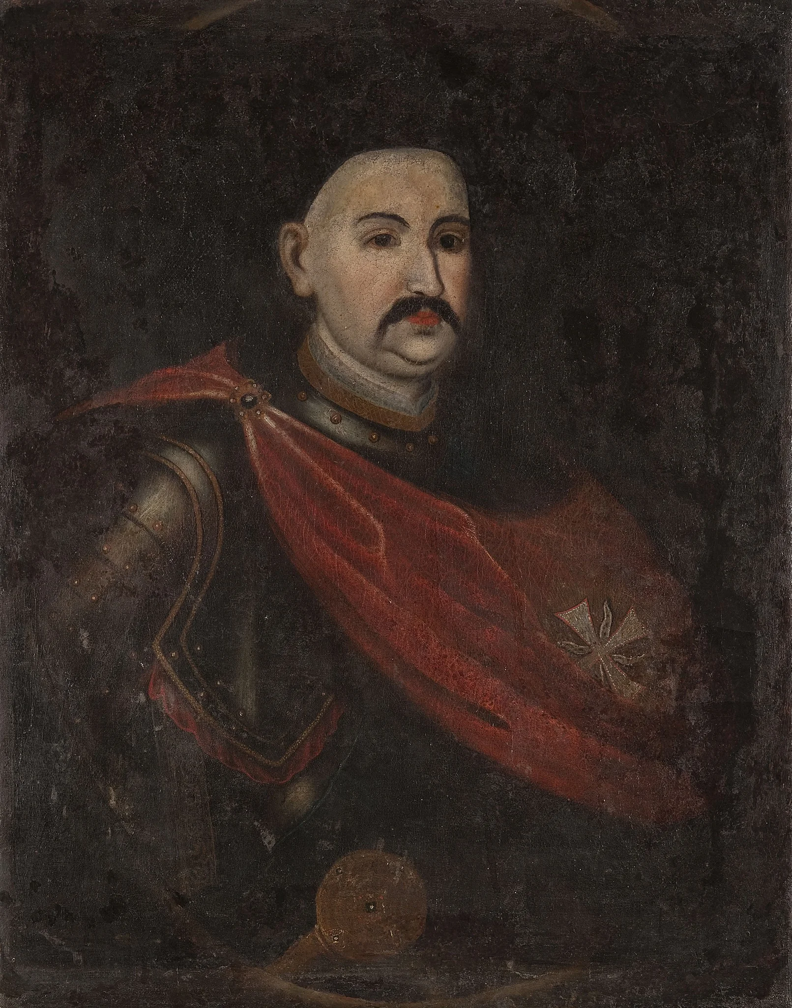 Portrait of Mikołaj Hieronim Sieniawski, detail