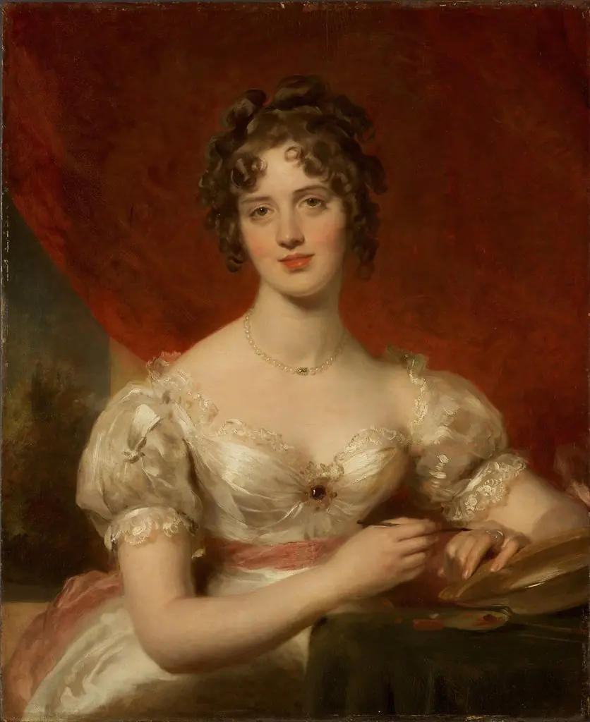 Portrait of Mary Anne Bloxam (later Mrs. Frederick H. Hemming), by Thomas Lawrence, oil, 1824