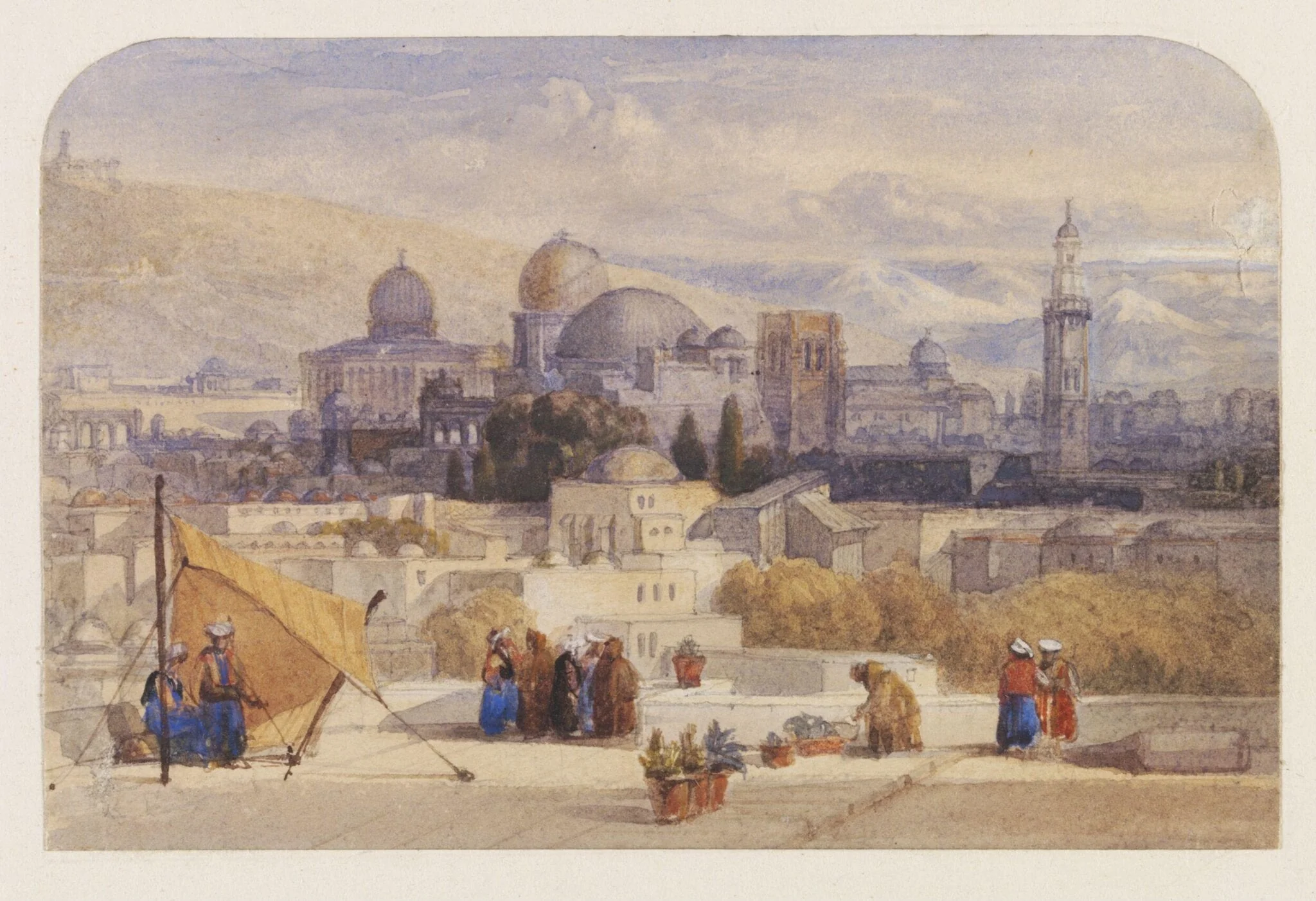 Jerusalem from the Terrace of the Latin Convent, detail
