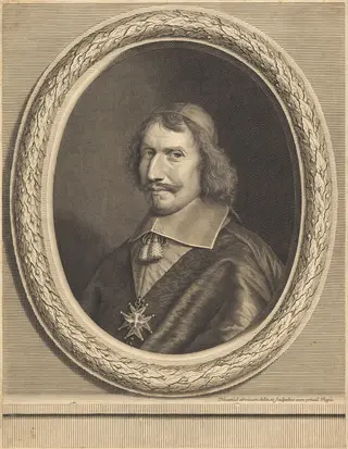Cardinal Antonio Barberini, by Robert Nanteuil, ink, 1657