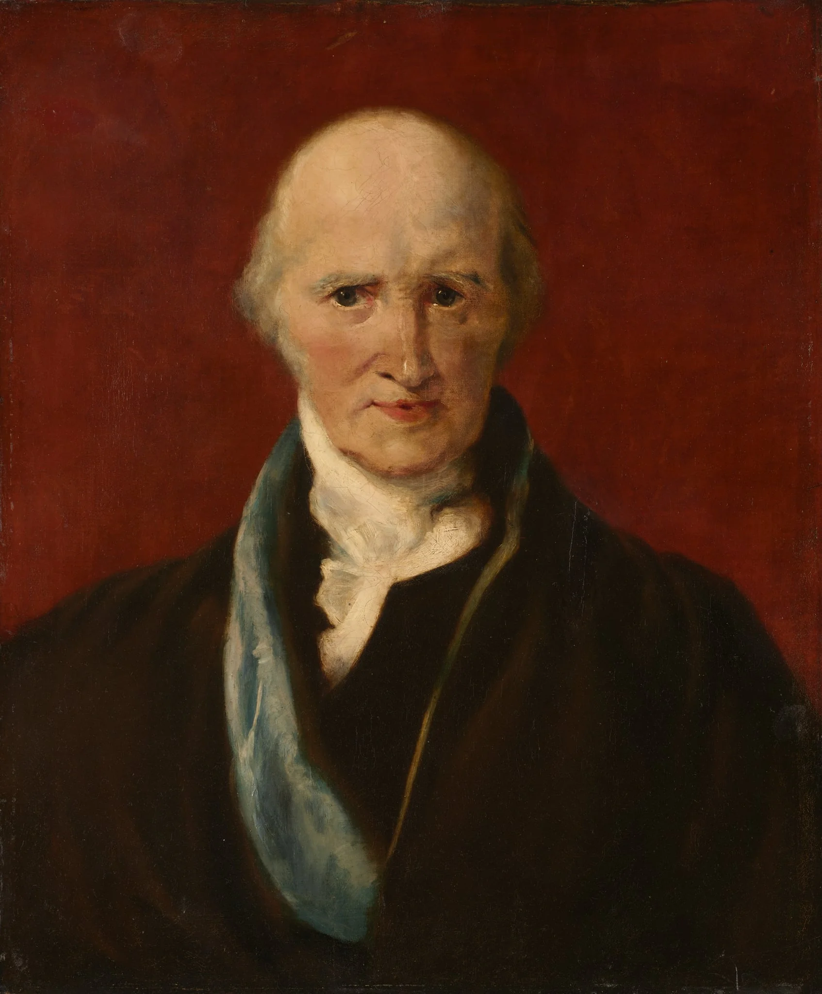 Portrait of Benjamin West, detail