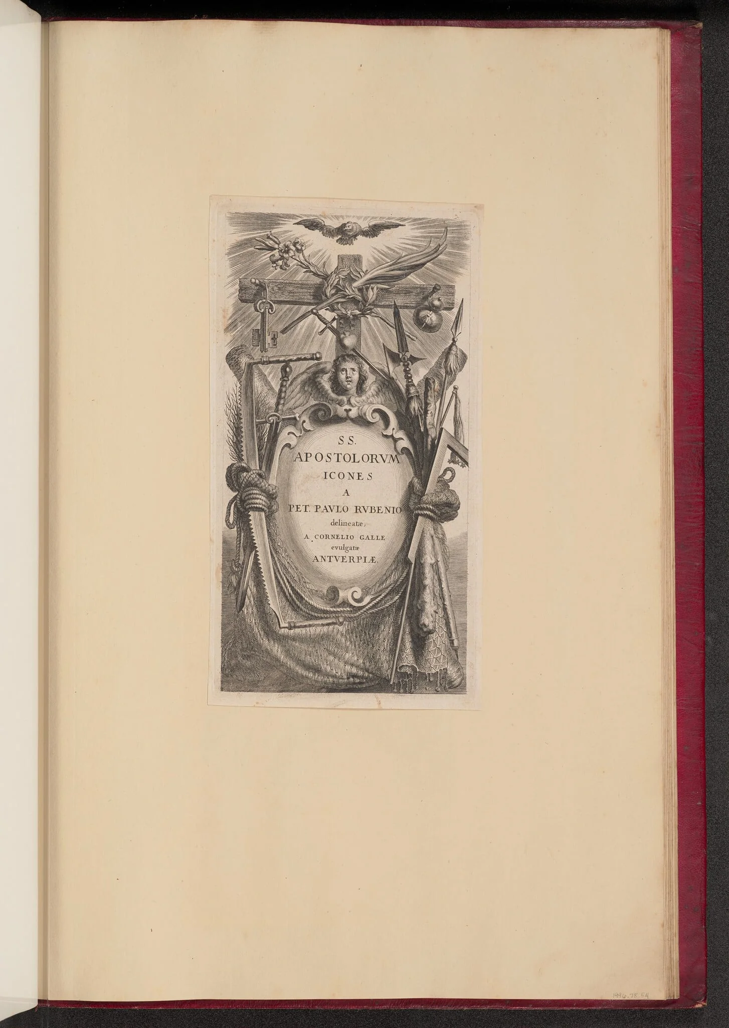 Title Plate for SS. Apostolorvm Icones, detail