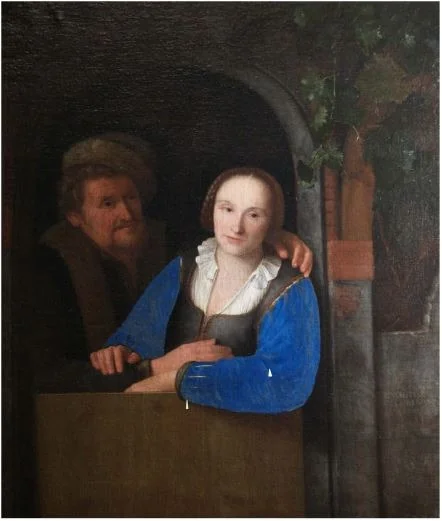 The ill-matched couple, detail