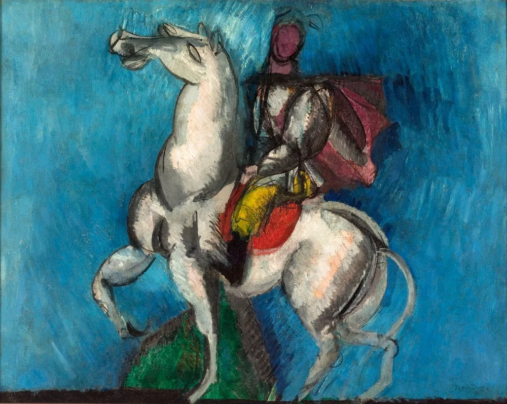 Le cavalier, detail