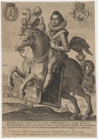 Frederick, King of Bohemia, by Crispijn van de Passe I, ink, 1601