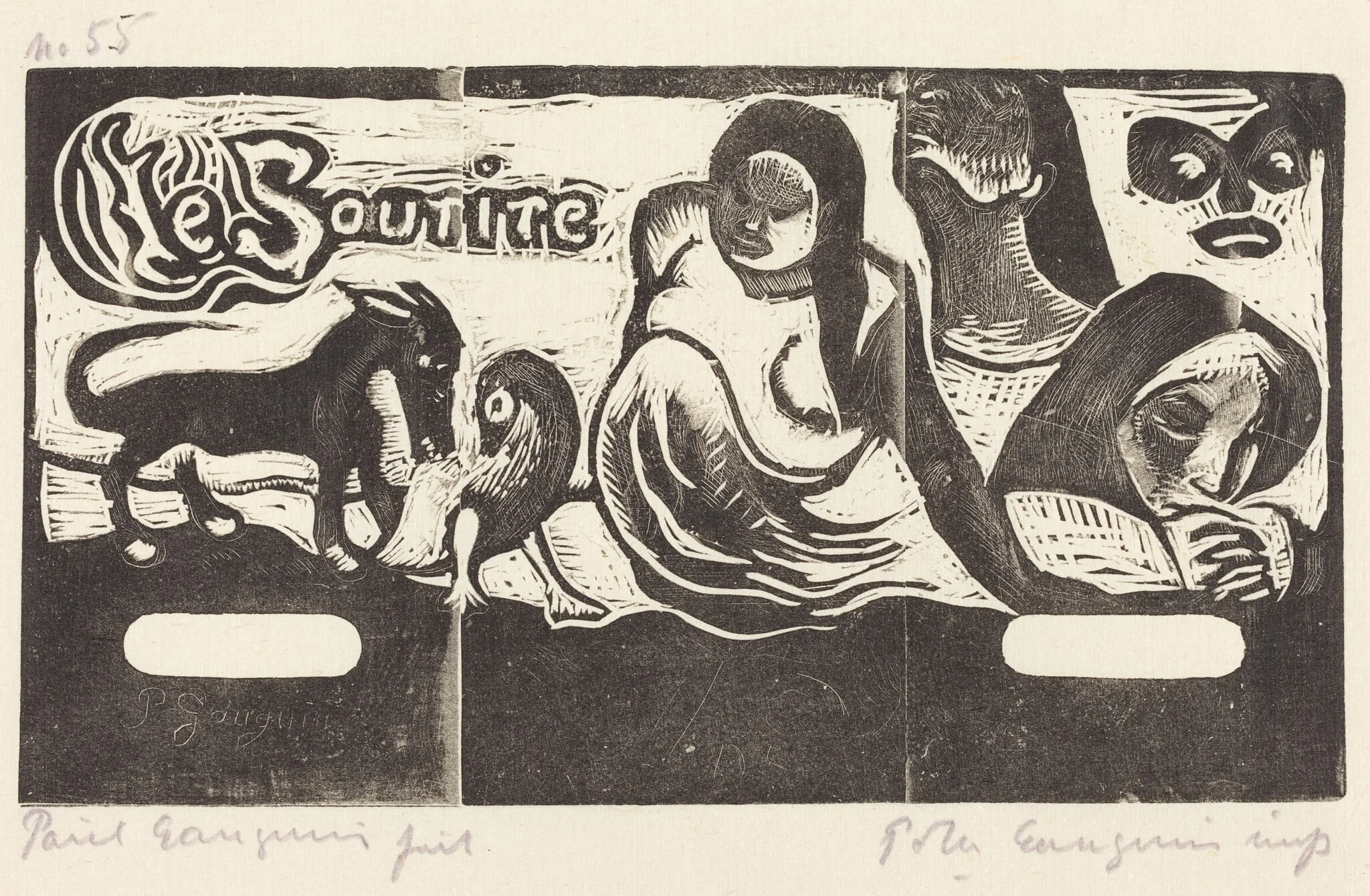 Title Page for "Le Sourire" (Titre du Sourire), detail