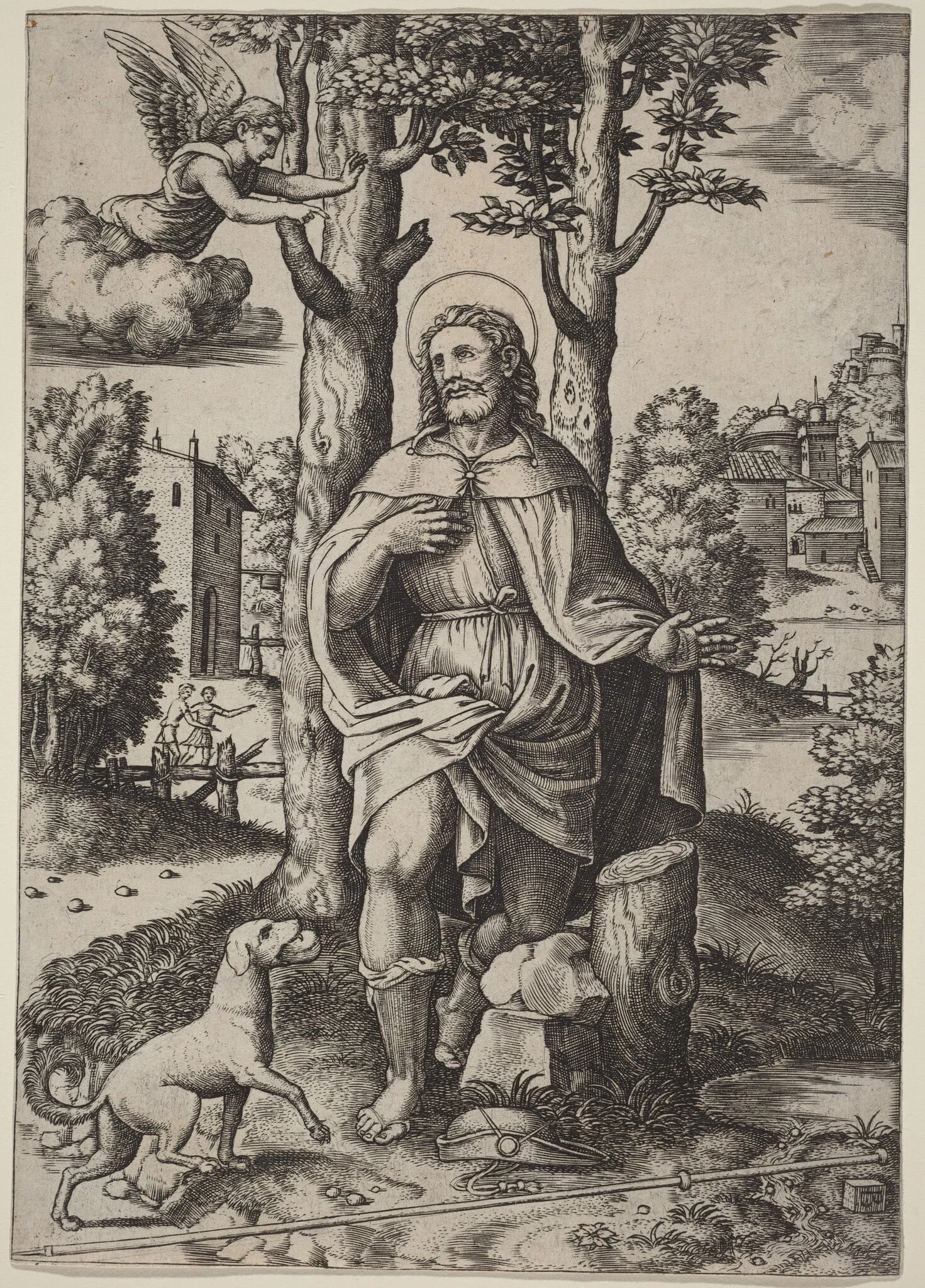 Saint Roch, detail