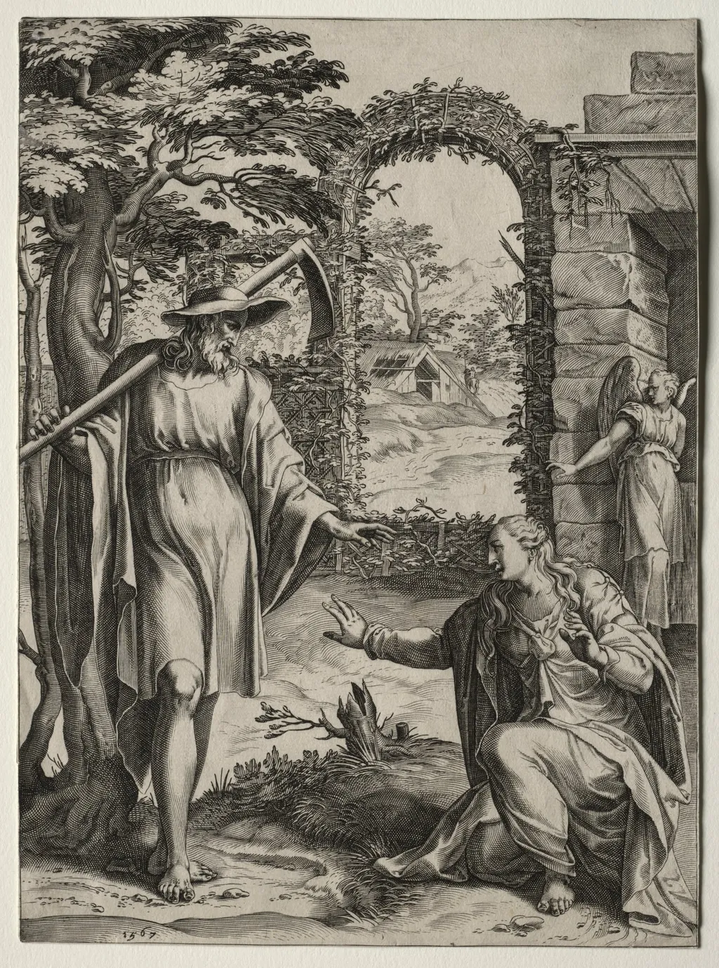 Christ Appearing to Mary Magdalen, by Cornelis Cort, 1567
