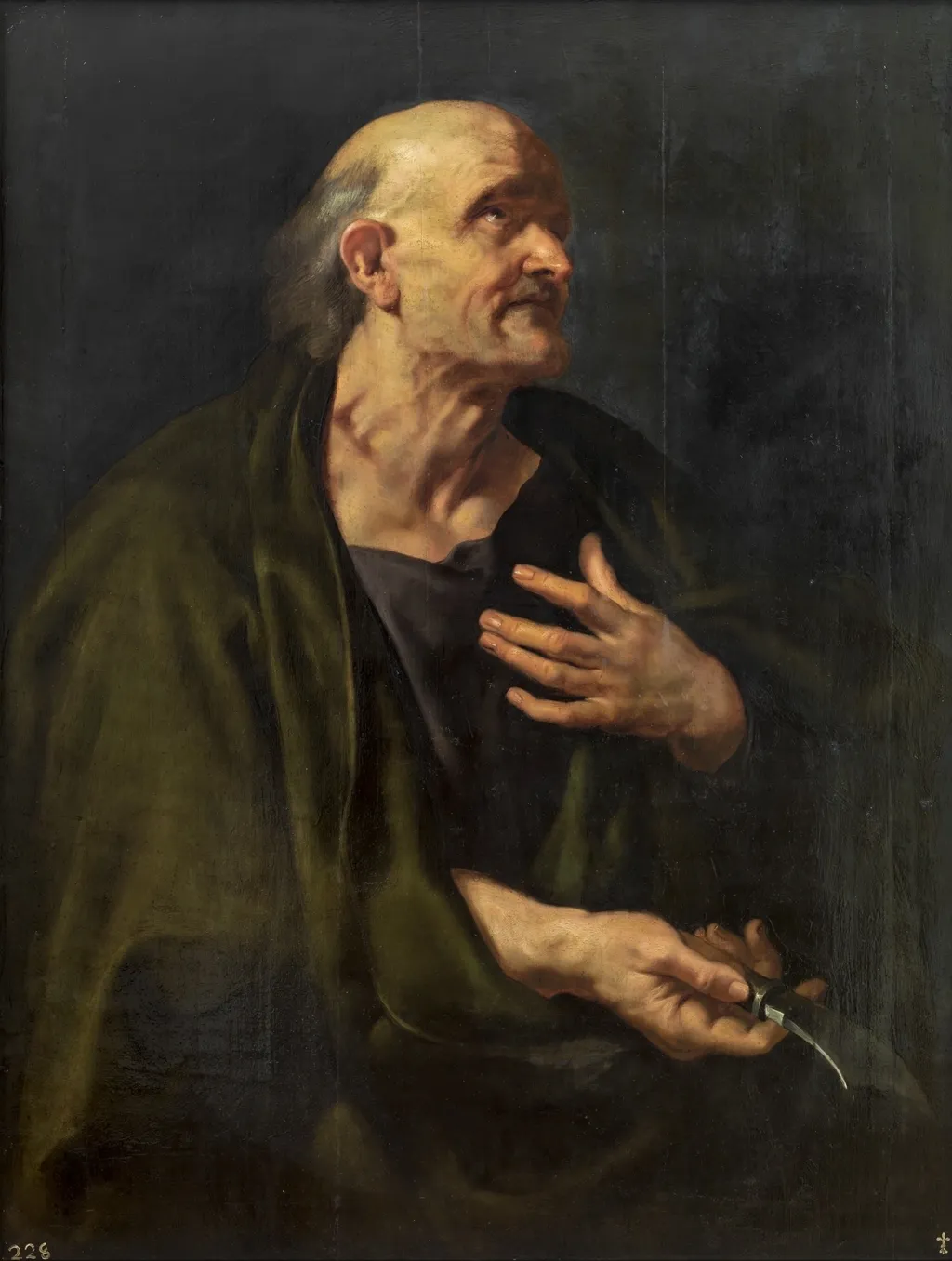 Saint Bartholomew, by Peter Paul Rubens, oil, 1610