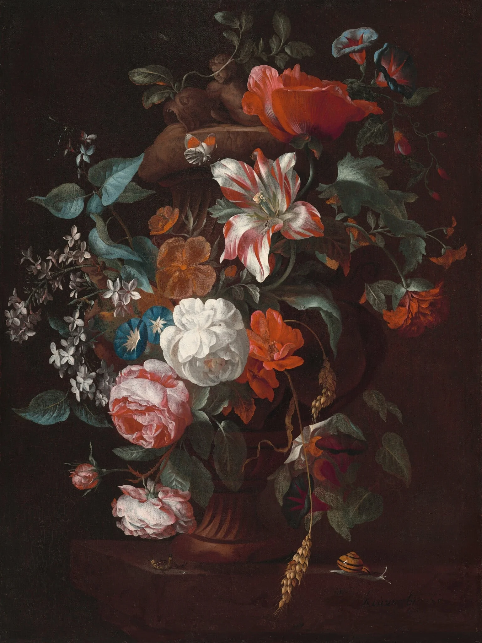 Flowers in a Vase, detail