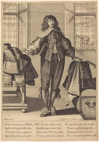 The Valet, by Abraham Bosse, ink, 1639