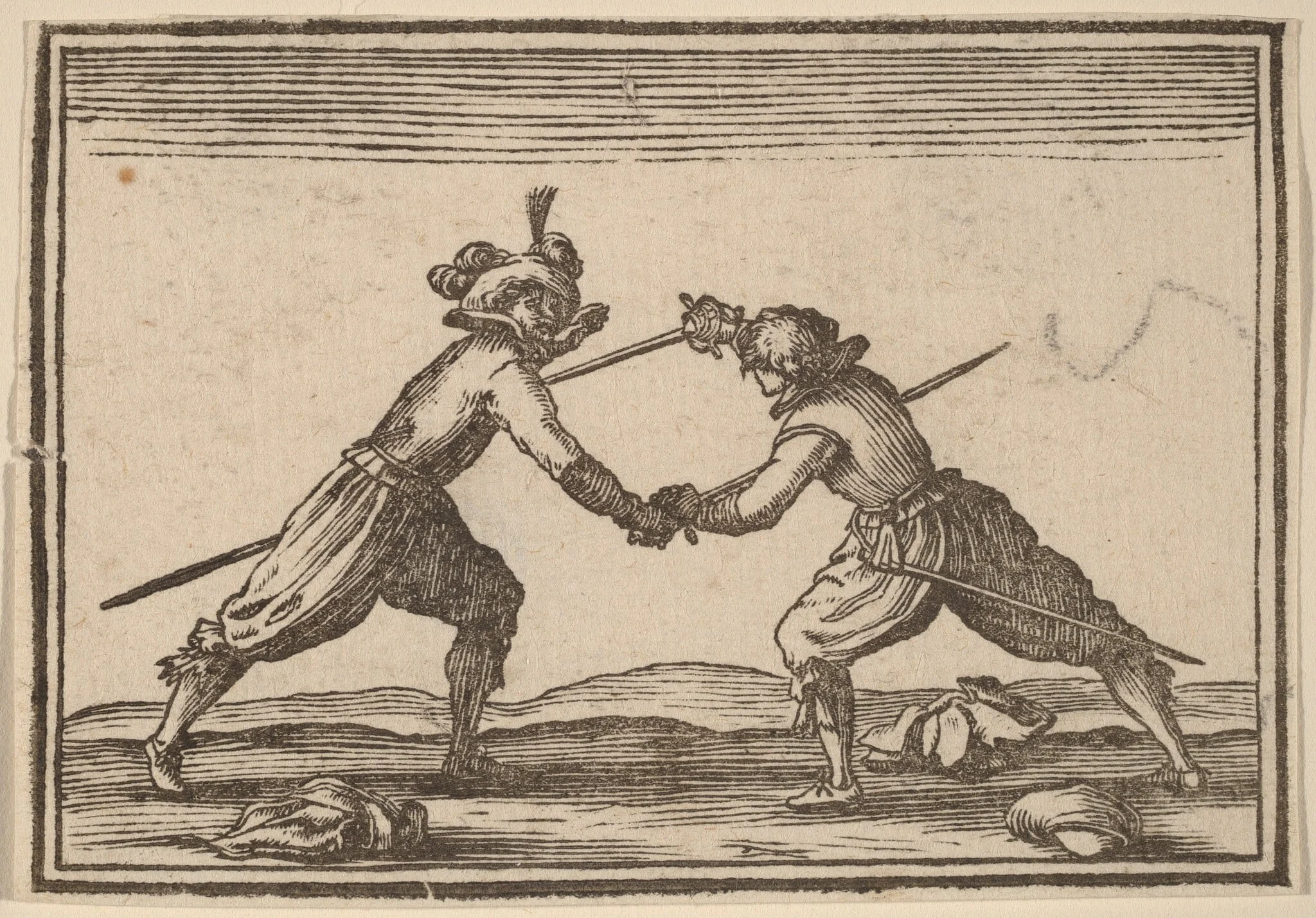 Duel with Swords, detail