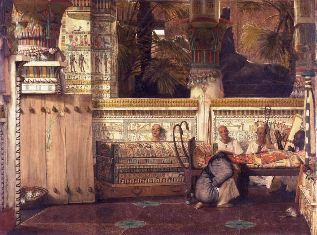 The Egyptian Widow, by Lawrence Alma-Tadema, oil, 1872