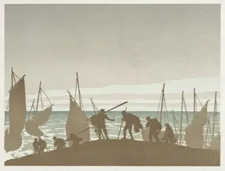 The Wandering Jew: The Fishermen, by Henri Rivière, 1896