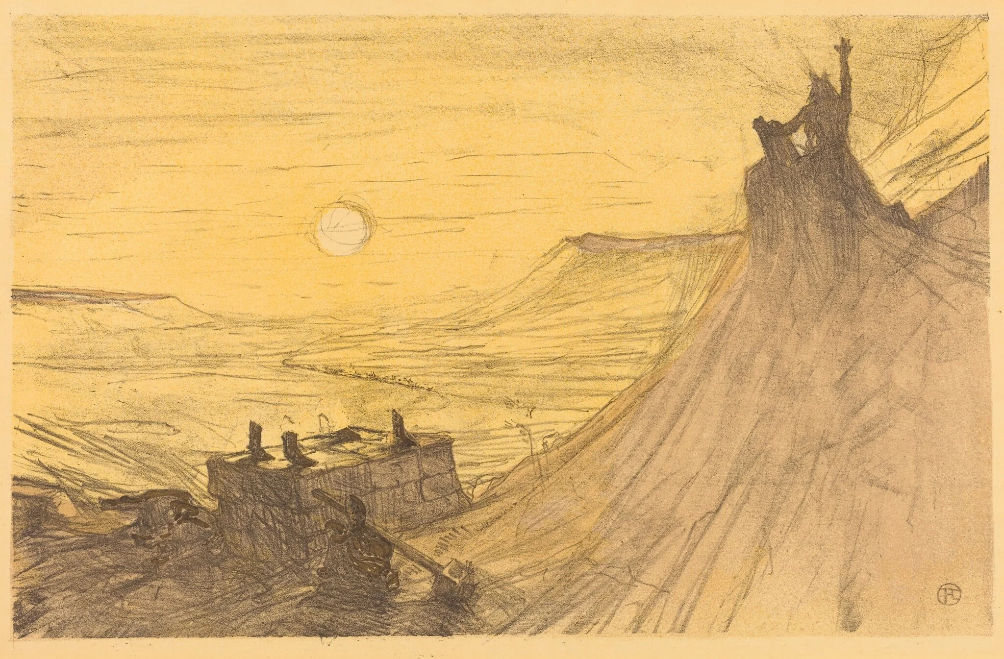 Cover for "Au pied du Sinaï", detail