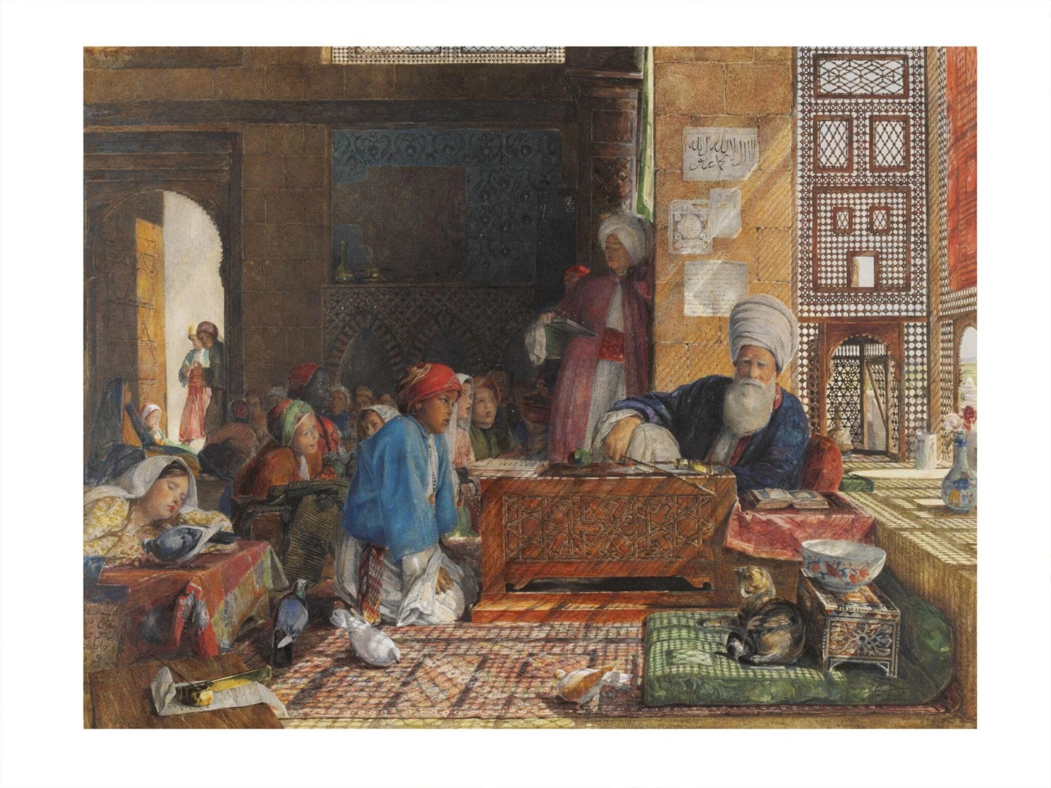 Interior of a school, Cairo, detail