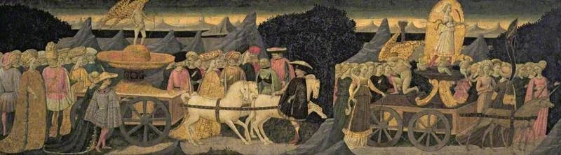 The Triumphs of Love and Chastity, detail