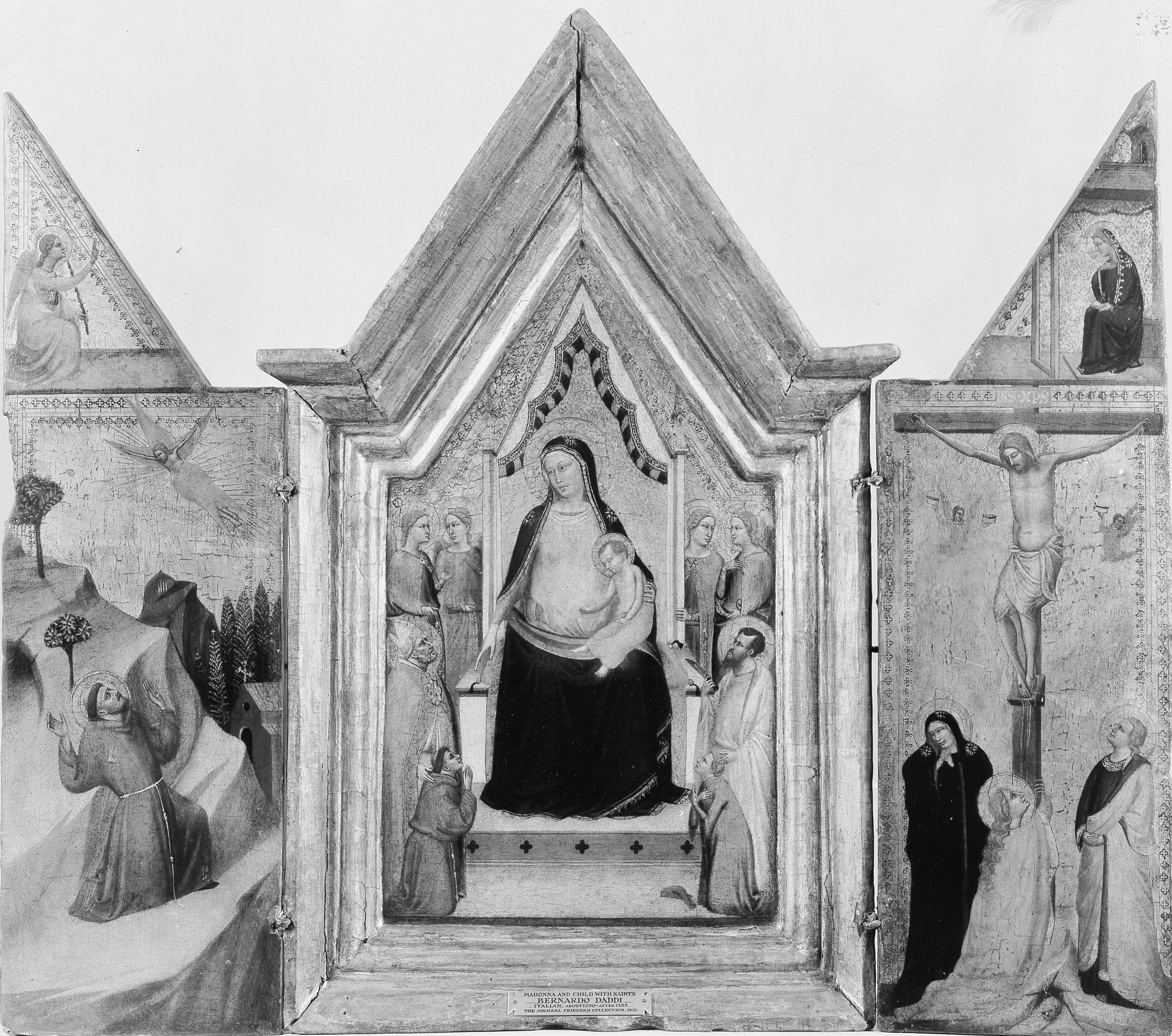 Madonna and Child Enthroned with Saints, detail