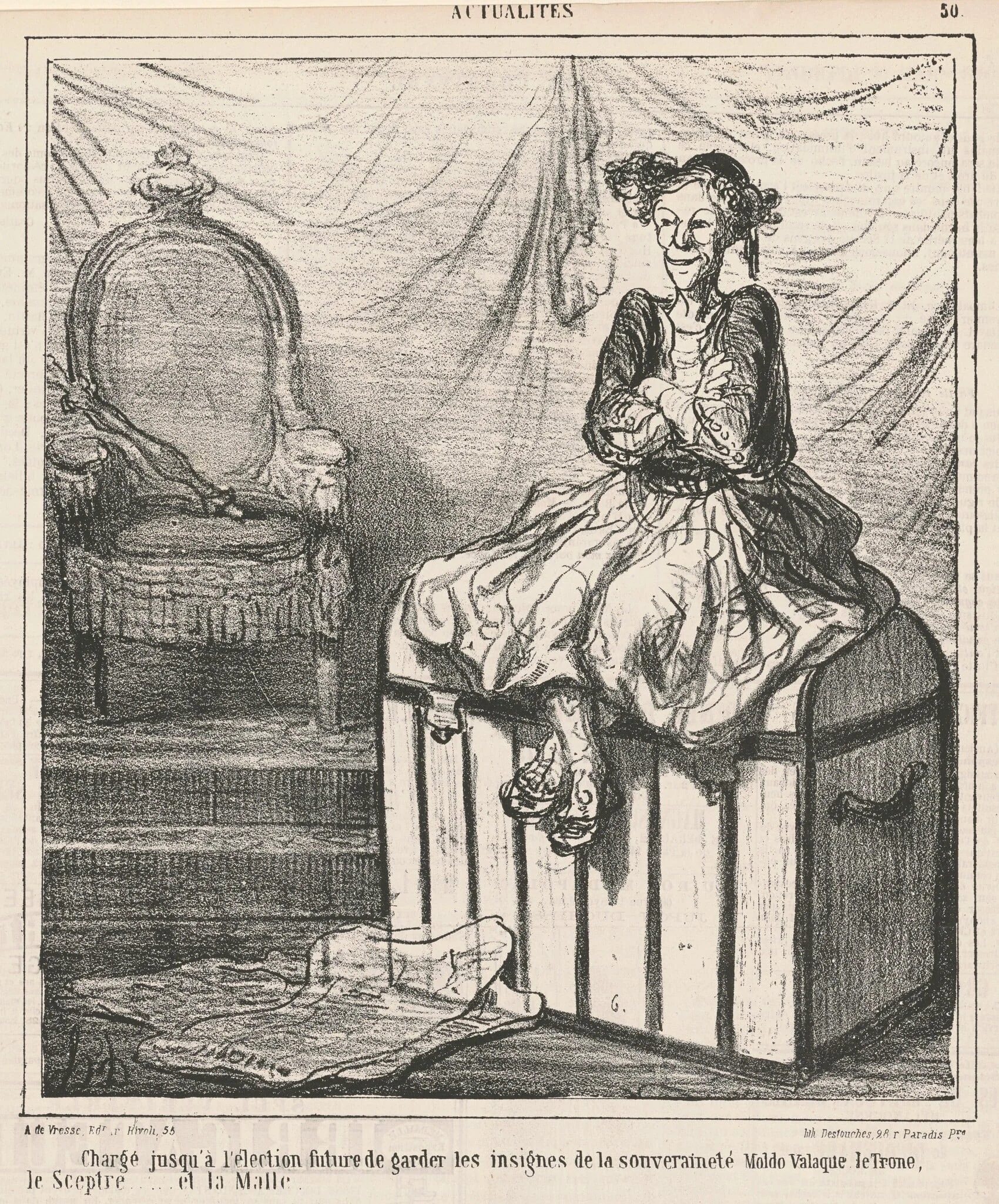 Chargé ... de garder les insignes de la souverainté, detail