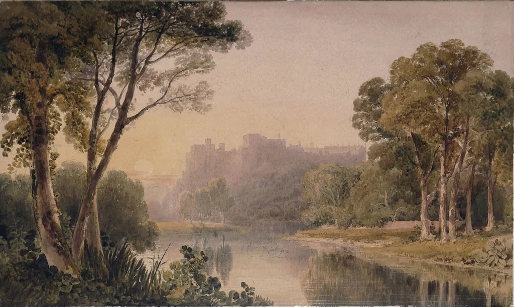 View of Windsor Castle, by James Baker Pyne, watercolor, 1850
