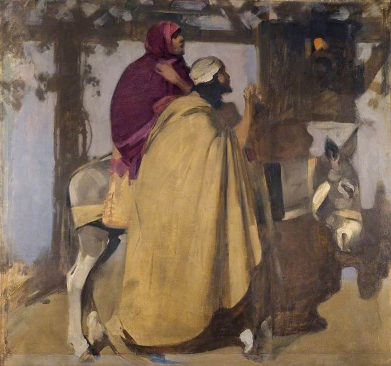 Christmas Eve: 'And there was no room for them in the inn' (unfinished), detail