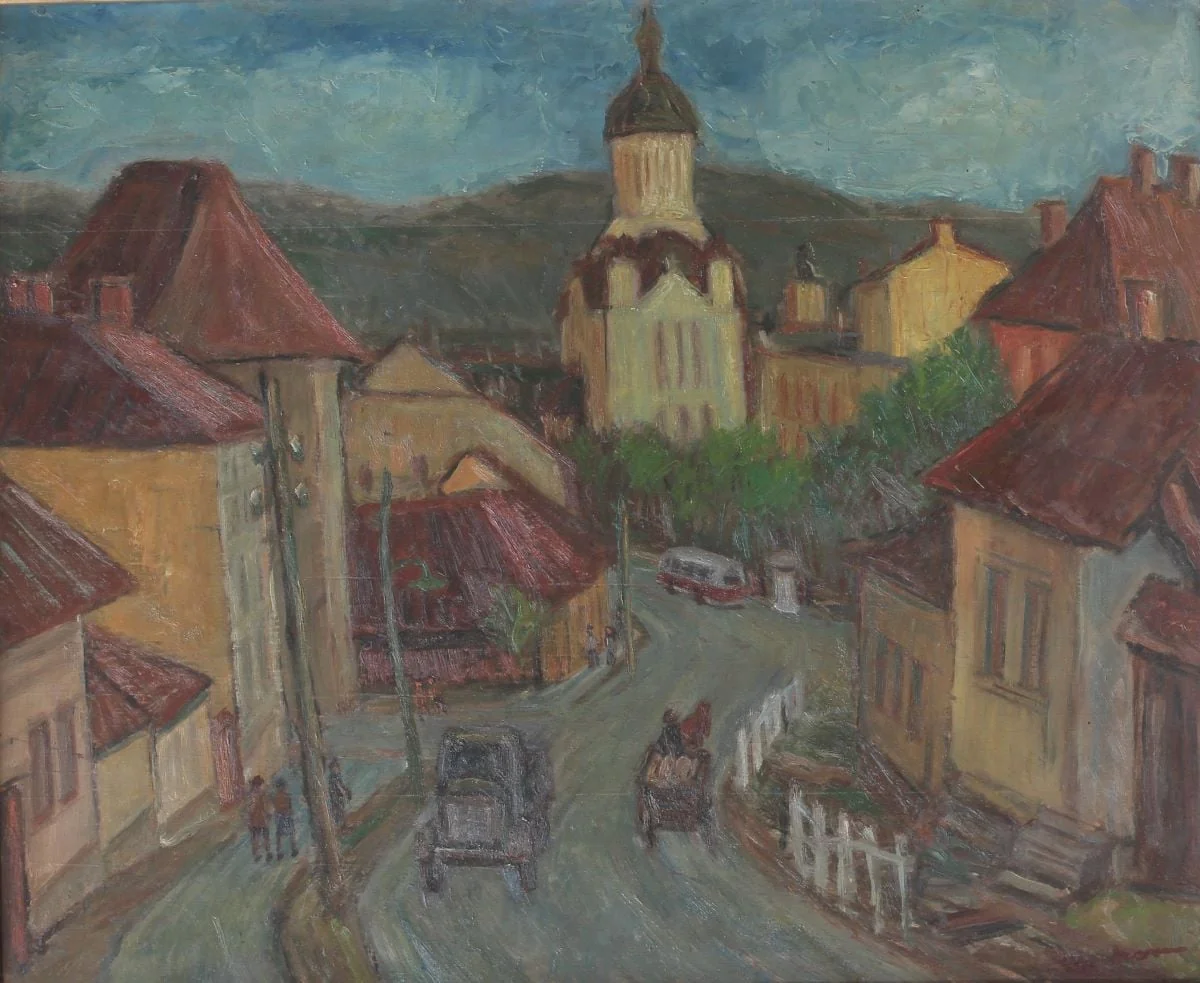 Peisaj de pe strada Turzii, detail