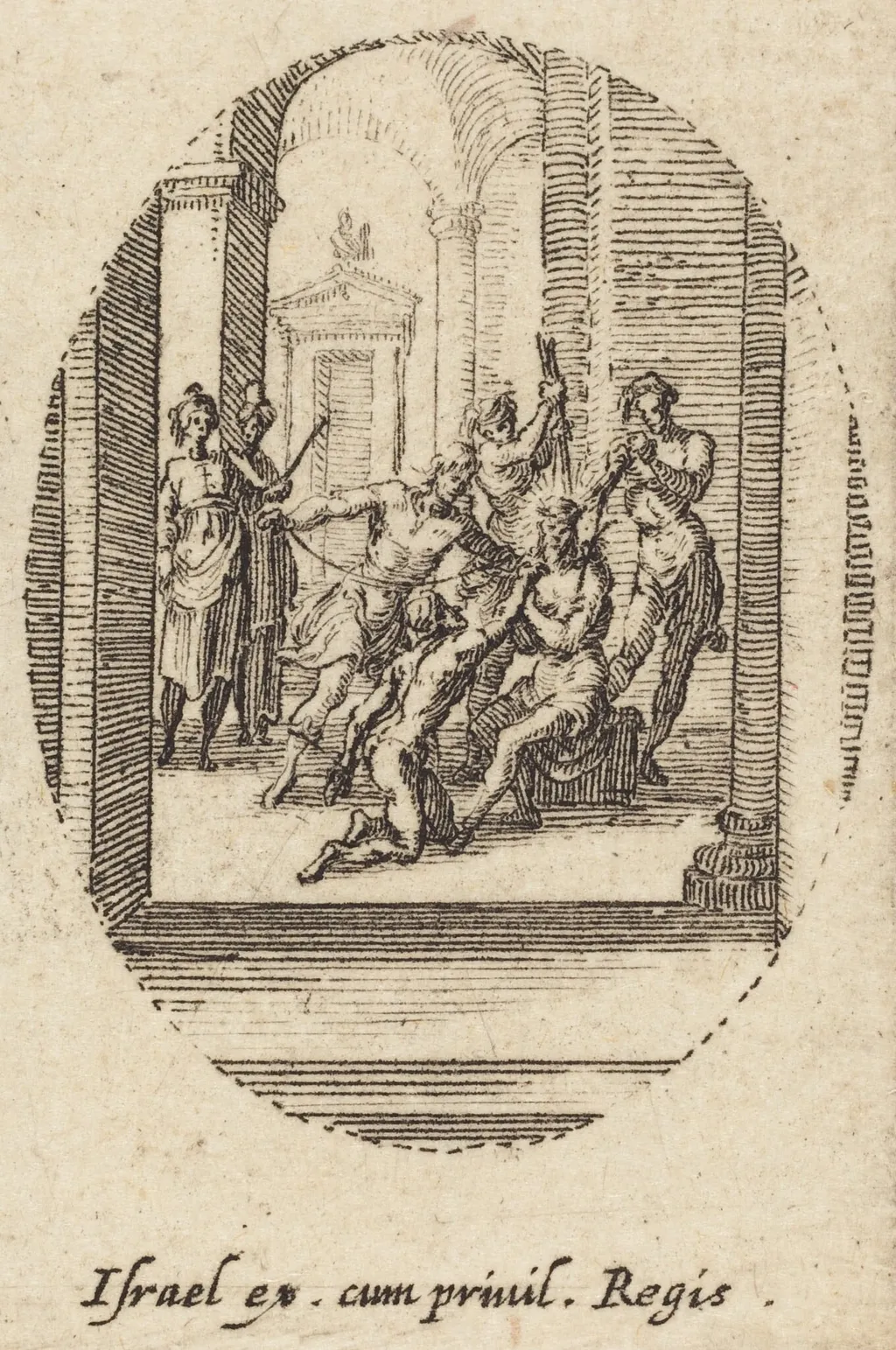 Crowning with Thorns, by Jacques Callot, ink, 1631
