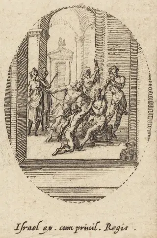 Crowning with Thorns, by Jacques Callot, ink, 1631