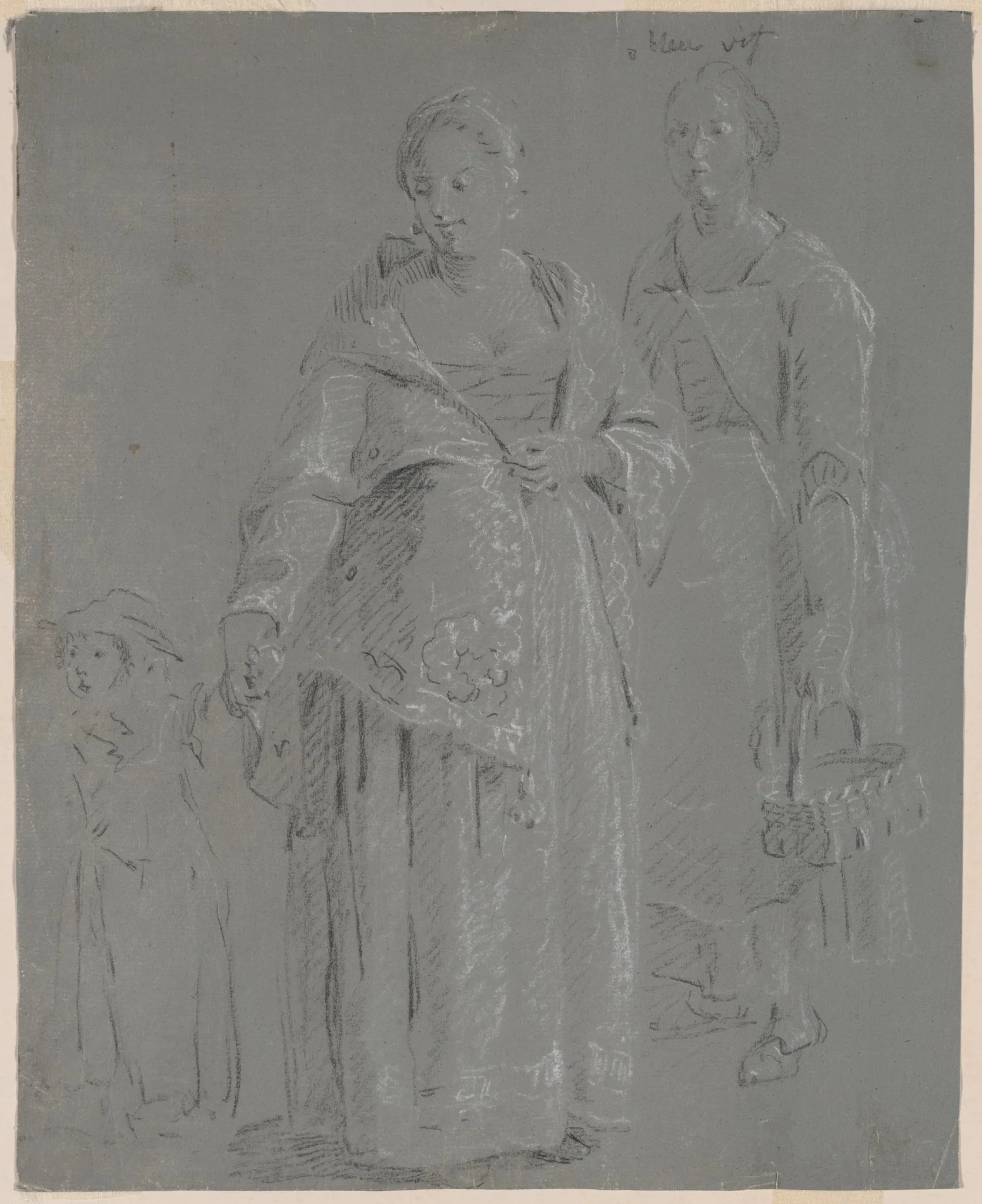 Three Figures, detail