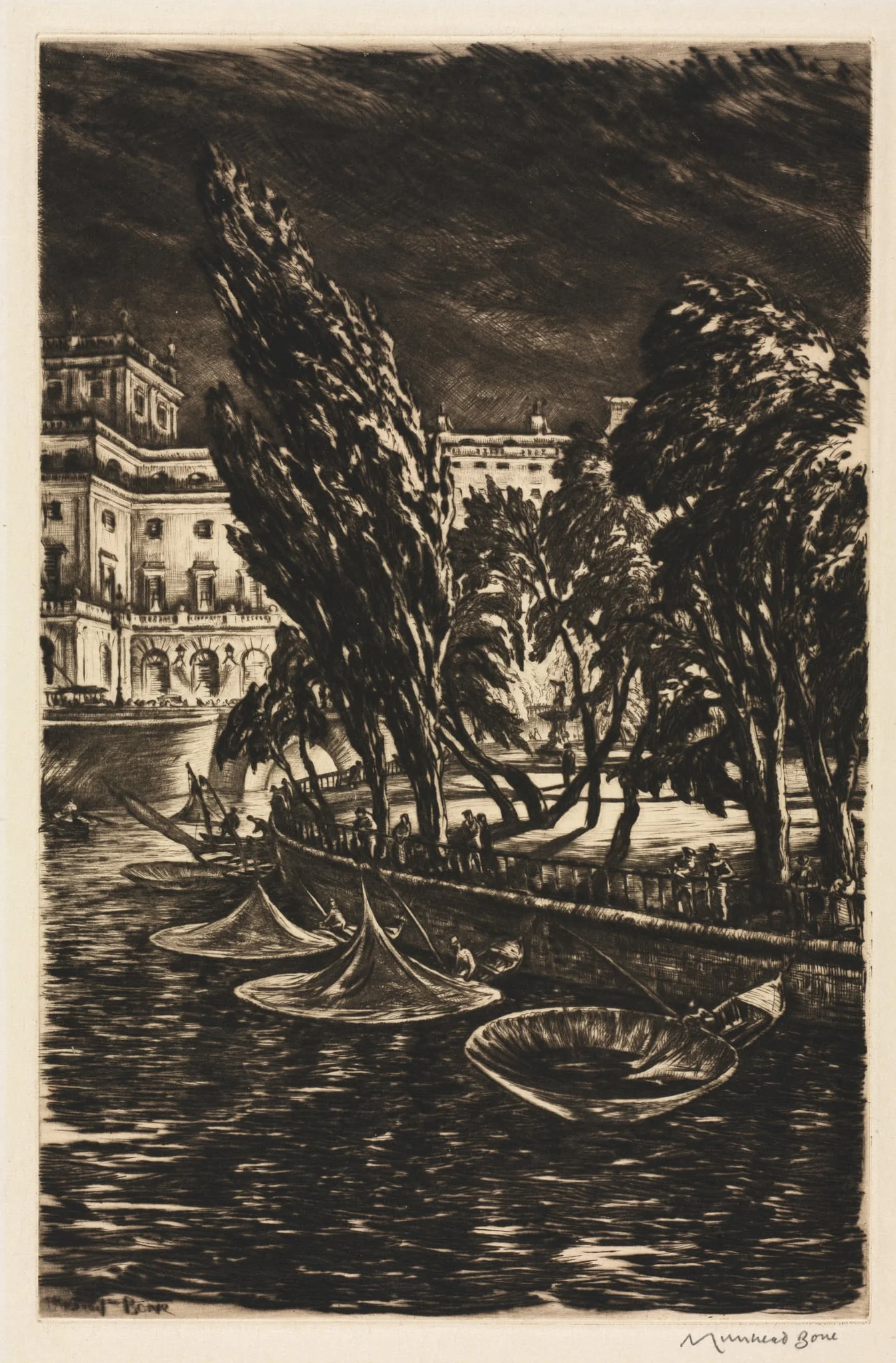 Windy Night, Stockholm, detail