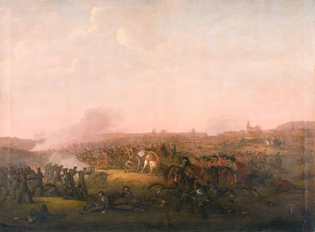 Slaget ved Sehested, by Jørgen Sonne, oil, 1822