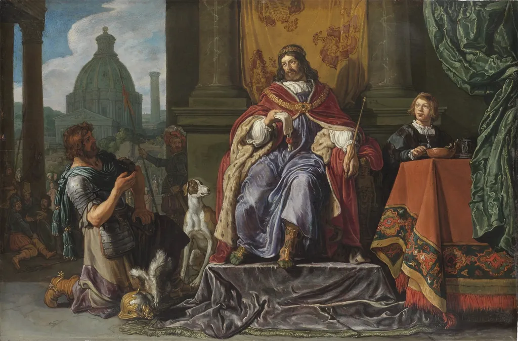 David Gives Uriah a Letter for Joab, by Pieter Lastman, oil, 1619