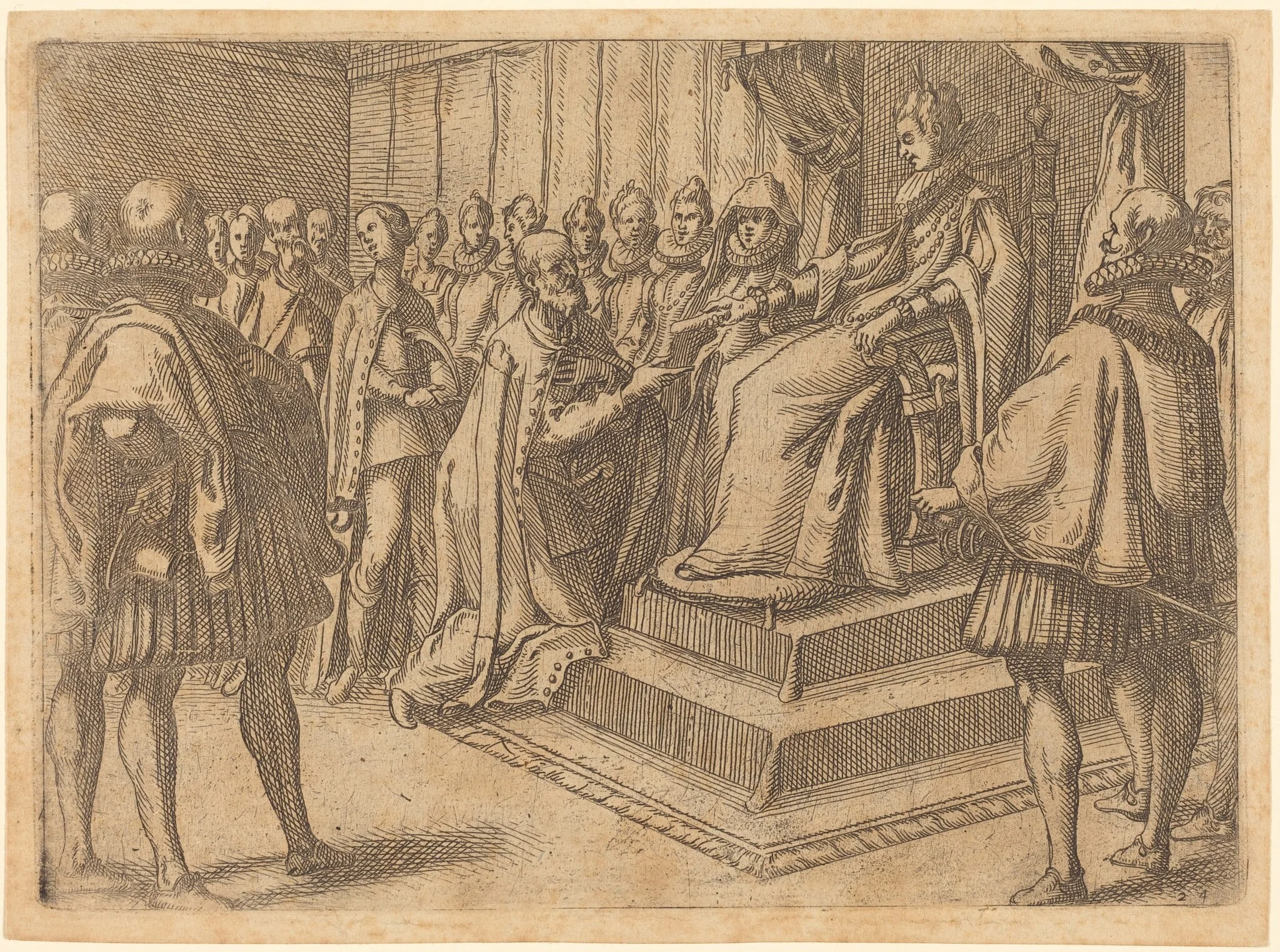 Reception of the Envoy of Poland, detail
