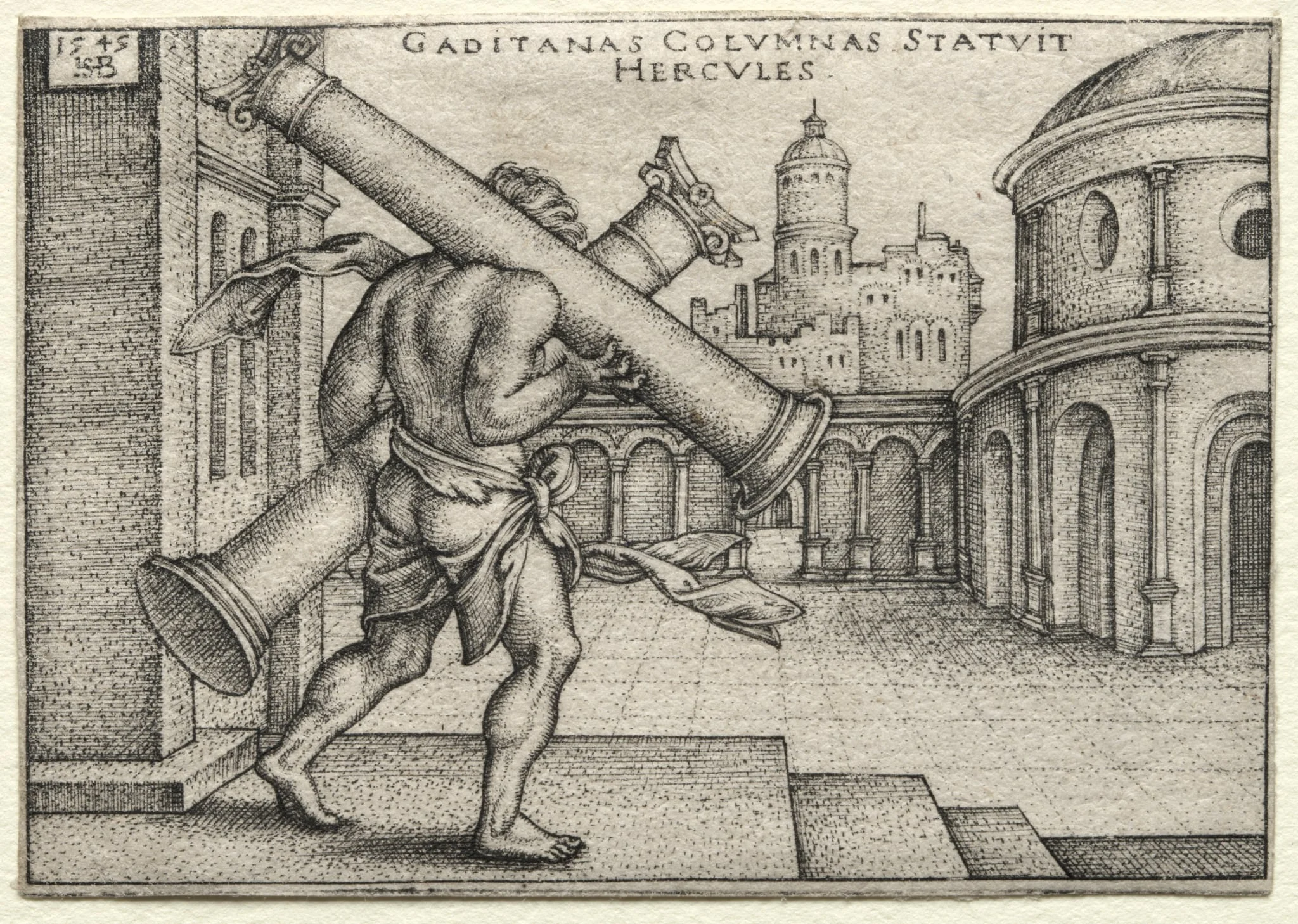 The Labors of Hercules: Hercules and the Columns of Gades, detail
