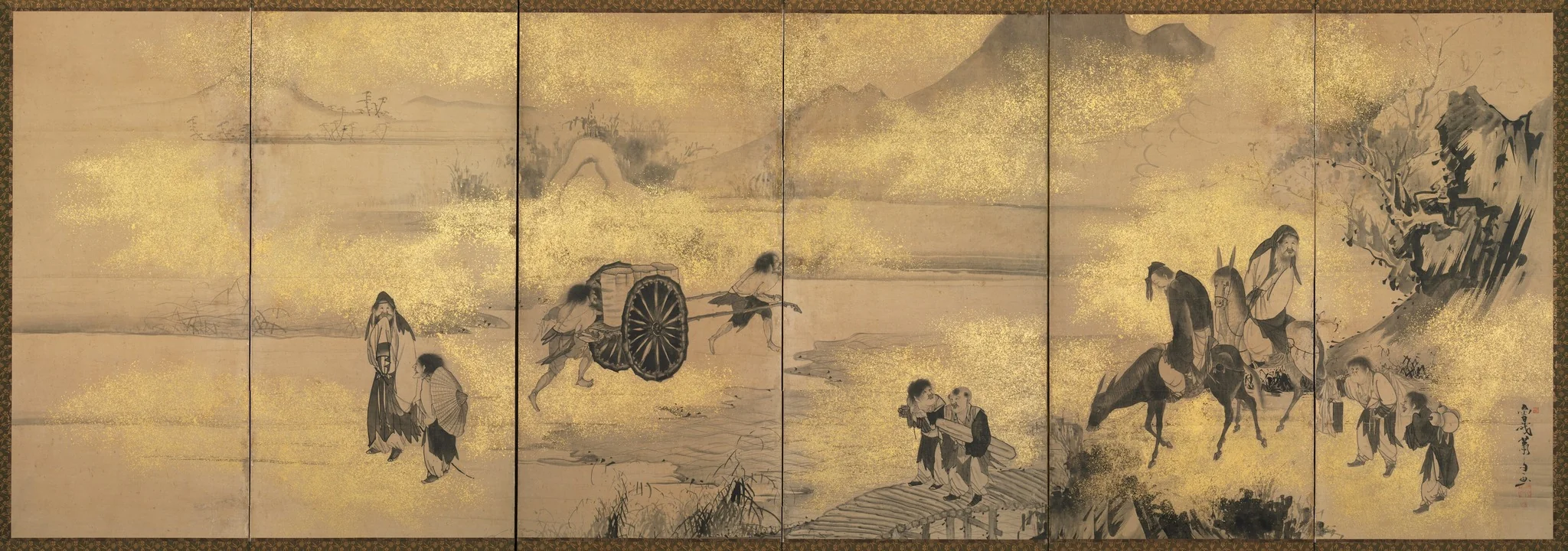 The Eight Immortals of the Wine Cup, detail