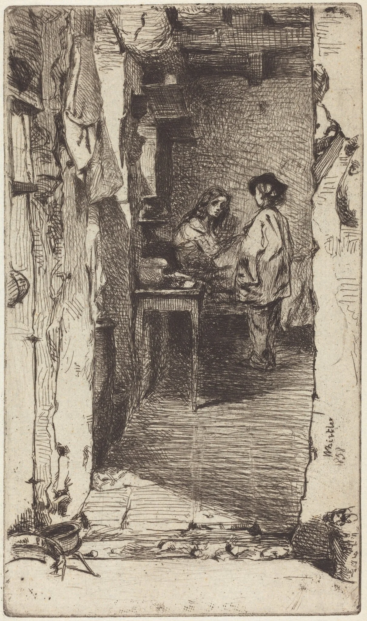 Rag Pickers, Quartier Mouffetard, Paris, detail